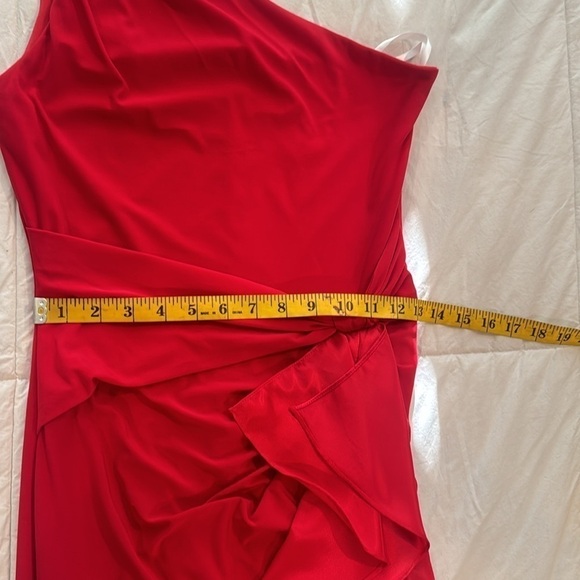 Betsy Adam’s red dress with diamonds on the shoulder. Made in USA 🇺🇸 - Picture 9 of 13